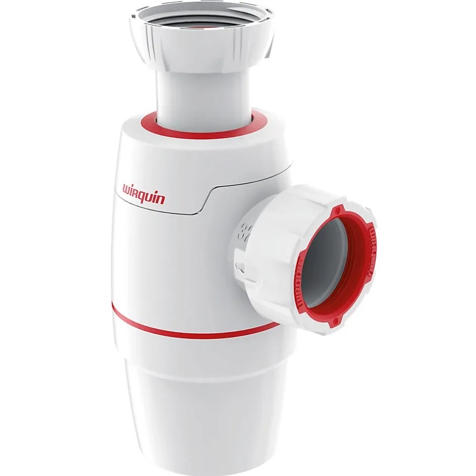 Siphon lavabo Néo ø 32 mm blanc et rouge-Wirquin Sale