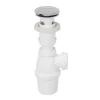 Siphon réglable blanc 32mm et bonde-Wirquin Clearance