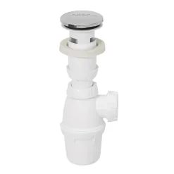 Siphon réglable blanc 32mm et bonde-Wirquin Clearance