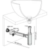 Siphon réglable Teos chromé Ø32 mm^Wirquin Sale