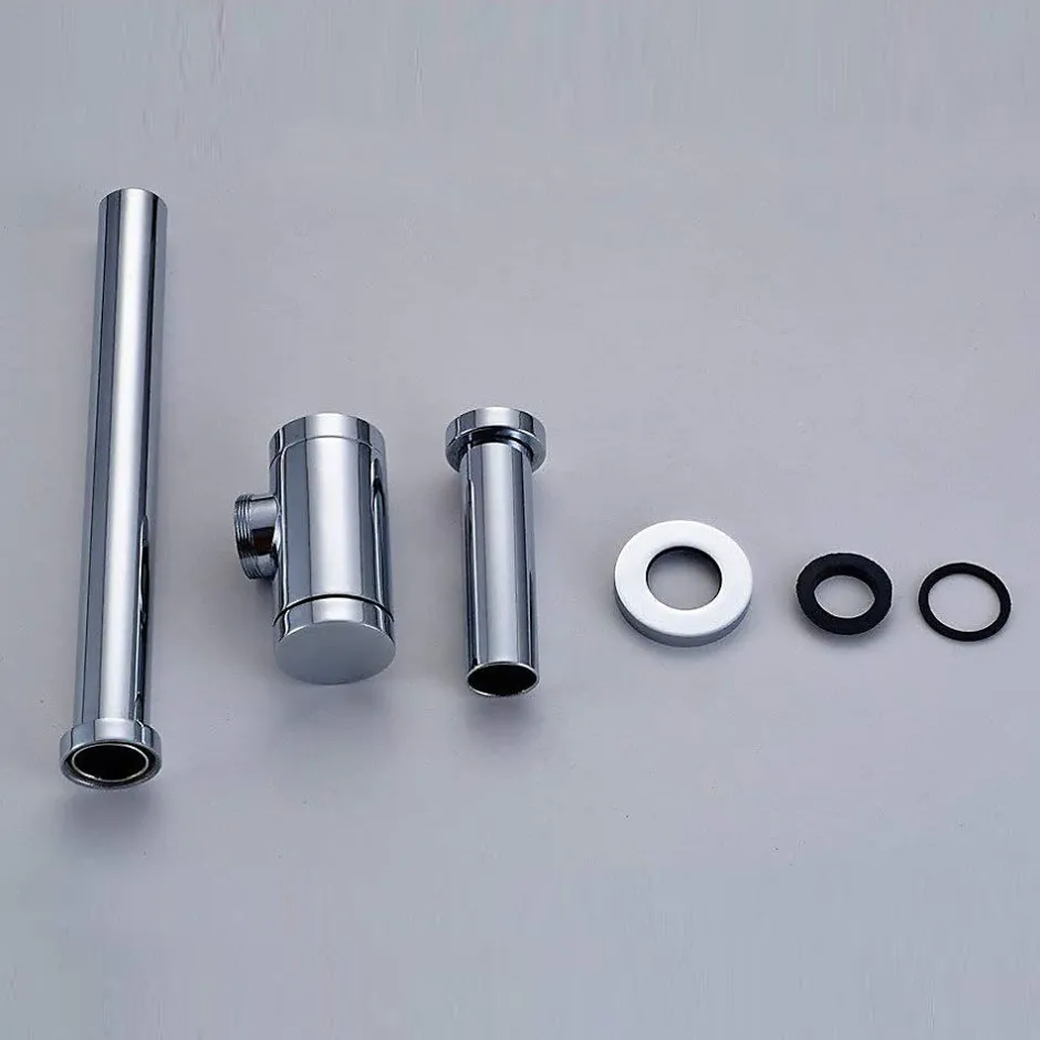 Siphon rond MIN avec finition chromée brillante en laiton Kibath- Best