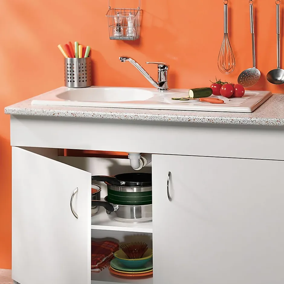 Siphon sans garde d'eau gain de place blanc 40mm^Wirquin Clearance