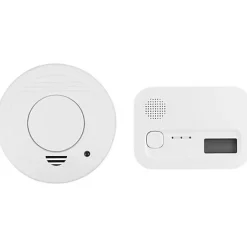 Smartwares FSE-19204 kit sécurité - détecteur de fumée et détecteur de monoxyde de carbone, pile remplaçable, durée de vie 10 ans-3M France Discount