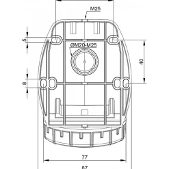 Socle De Prise Triphasé 16a 3p+t - Montage Mural - étanche Ip67 --Ide Hot