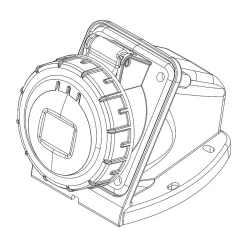 Socle De Prise Triphasé 16a 3p+t - Montage Mural - étanche Ip67 --Ide Hot