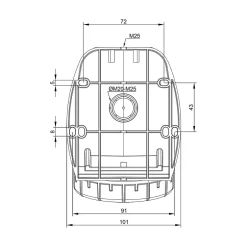 Socle De Prise Triphasé 32a 3p+t - Montage Mural - étanche Ip67 -^Ide Online