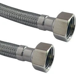 - Flexible sanitaire - Raccord 2 écrous tournants 1/2 - Longueur : 1500mm - DN10^Somatherm for you Hot