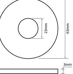 - Joint de soupape pour mécansime de WC 63 x 23 x 3-Somatherm for you Outlet
