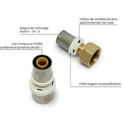 - Lot de 10 tés à sertir multicouche 16-Somatherm for you Clearance