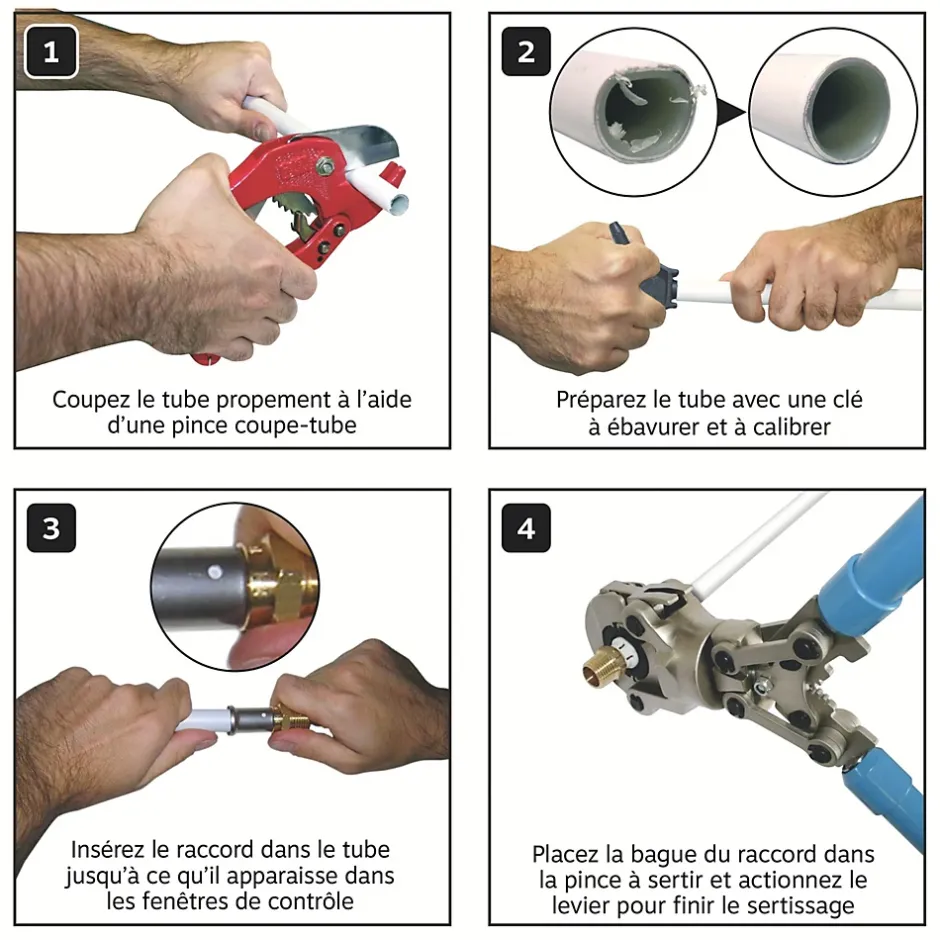 - Lot de 10 jonctions à sertir multicouche 16^Somatherm for you New