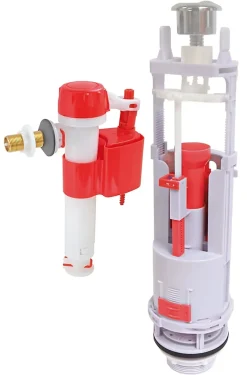 - Mécanisme complet à double poussoir à étrier NF avec robinet réversible^Somatherm for you Hot