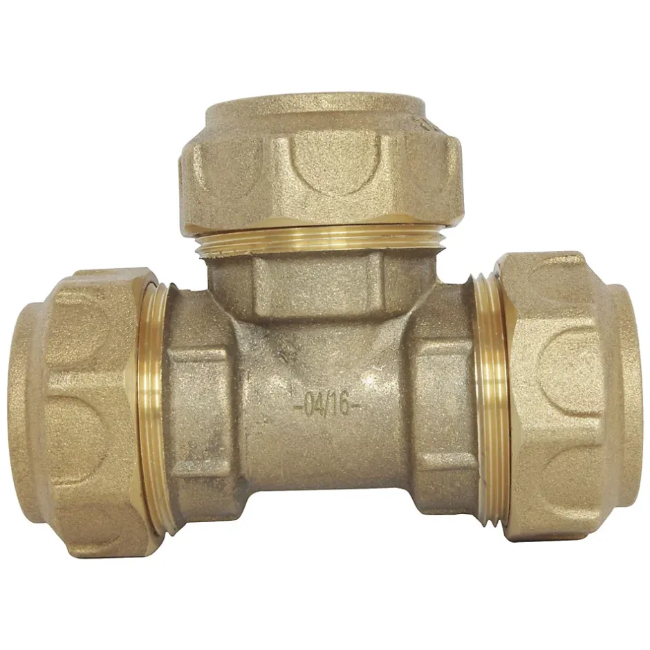 - Raccord laiton Té égal Serrage Extérieur pour tube PE diam 20 mm^Somatherm for you Online