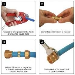- Raccord à compression - té réduit - PER diam 16-diam 12-diam 16-Somatherm for you Best