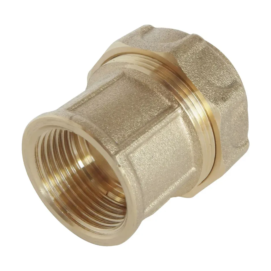 - Raccord laiton droit Serrage Extérieur pour tube PE diam 32 mm - Femelle 1^Somatherm for you