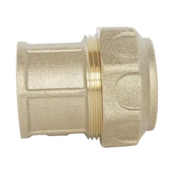 - Raccord laiton droit Serrage Extérieur pour tube PE diam 32 mm - Femelle 1^Somatherm for you
