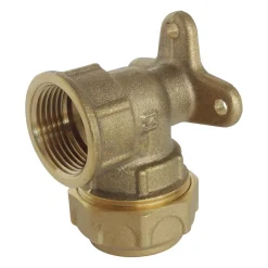 - Raccord laiton coudé applique murale Serrage Extérieur pour tube PE diam 25 - F3/4-Somatherm for you Best