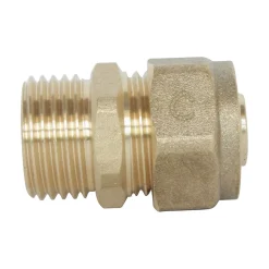 - Raccord droit à visser pour tube PER diam 16 - Mâle 12/17^Somatherm for you