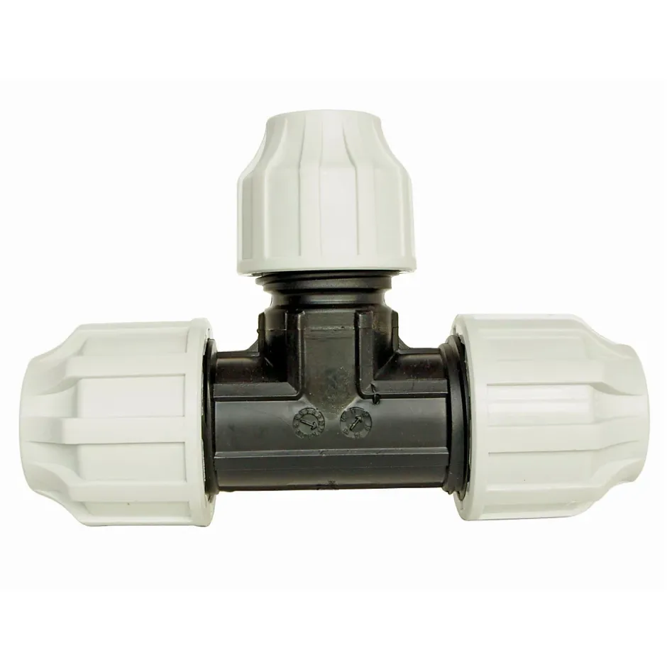 - Raccord plastique Té réduit au centre pour tube PE diam 32-25-32 mm-Somatherm for you New