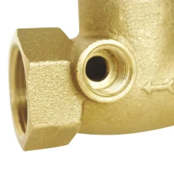 - Robinet d'arrêt à potence à purge à visser - Double Femelle 3/8 - Laiton brut^Somatherm for you Outlet