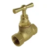 - Robinet d'arrêt à visser double Femelle FF20/27 - En laiton brut^Somatherm for you Sale
