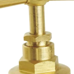 - Robinet d'arrêt à potence à souder - Pour tube cuivre 12mm - Laiton brut-Somatherm for you Outlet