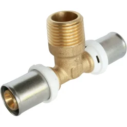 - Té mâle au centre à sertir multicouche diam 16 - 15/21-Somatherm for you