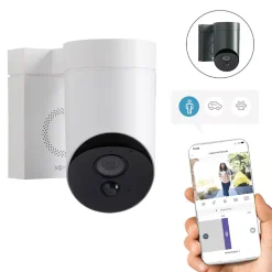 1875326 - Outdoor Camera 2 blanche - Caméra de surveillance extérieure wifi avec détection intelligente - 1080p Full HD - Sirène 110 dB-Somfy Hot