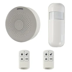 Système d'Alarme Domestique sans fils WiFi Smart Home, detecteur de mouvement Wireless avec Application Tuya Smart Life-Somlife Clearance