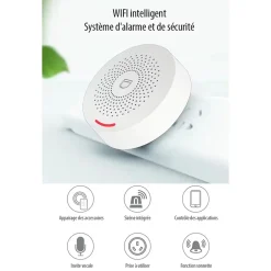 Système d'Alarme Domestique sans fils WiFi Smart Home, detecteur de mouvement Wireless avec Application Tuya Smart Life-Somlife Clearance