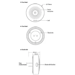 Système d'Alarme Domestique sans fils WiFi Smart Home, detecteur de mouvement Wireless avec Application Tuya Smart Life-Somlife Clearance