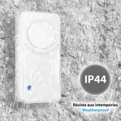 Sonnette cinétique easy - Portée 100m-Fishtec Outlet