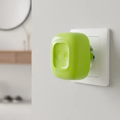 Sonnette sans fil prise 230 V 150m. portée 6 sonneries au choix alerte pile faible coloris vert - - 513123G^Thomson Discount