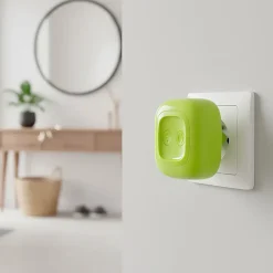 Sonnette sans fil prise 230 V 150m. portée 6 sonneries au choix alerte pile faible coloris vert - - 513123G^Thomson Discount