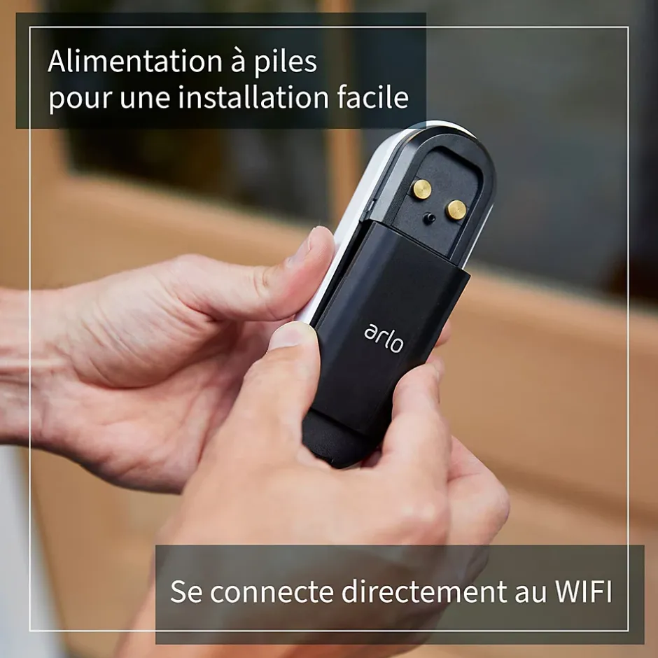 Sonnette vidéo sans fil blanche^Arlo Outlet