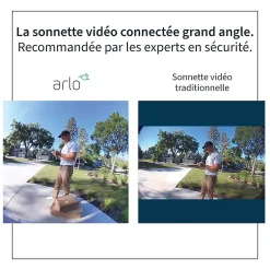Sonnette vidéo sans fil blanche^Arlo Outlet