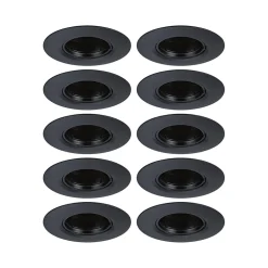Spot encastré Kit de 10 fixe rond 90mm GU10 max. 10x10W 230V gradable Noir-Paulmann Outlet