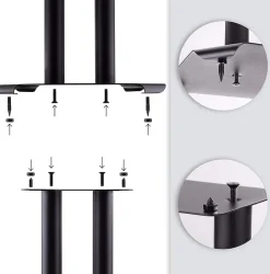 SPS1022-40 Pieds enceintes 40 cm lestables avec du sable Cônes anti vibrations Set de 2 pour hifi stéréo home cinema-Duronic Outlet