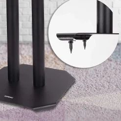 SPS1022-60 Pieds enceintes 60 cm lestables avec du sable Cônes anti vibrations Set de 2 pour hifi stéréo home cinema^Duronic Discount