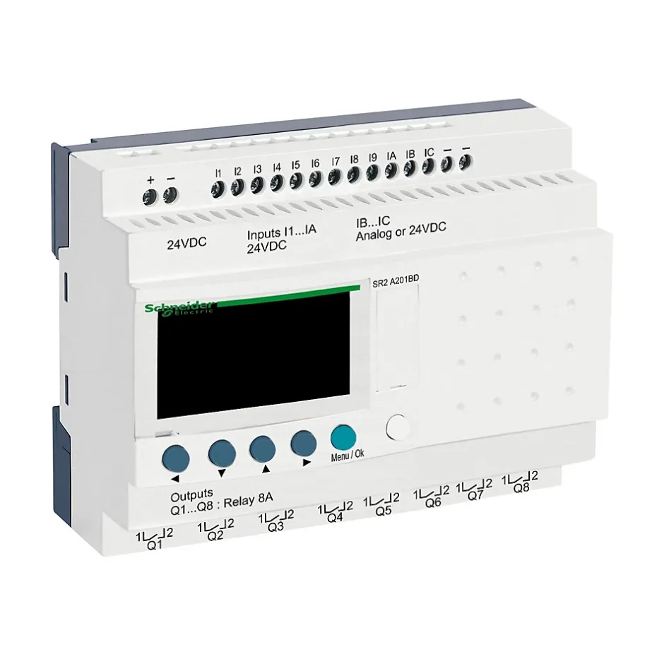 Sr2a201bd Schneider - Automate Zelio Logic - Relais Intelligent 20 E/s 24vcc - Sans Horloge Avec Afficheur^Schneider Electric Clearance