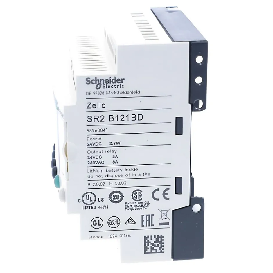 Sr2b121bd Schneider - Automate Zelio Logic - Relais Intelligent 12 E/s 24vcc - Horloge + Afficheur^Schneider Electric