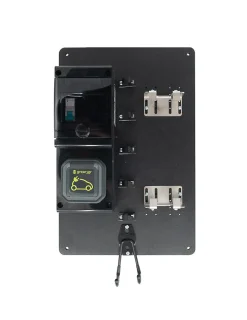 Station D'accueil Pour Chargeur Mobile équipée D'une Prise Green'up-Carré Rouge Hot