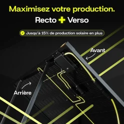 PLAY2, Kit 2 panneaux solaires complet 920W bifacial, 2 Stations solaire livrées assemblées, Installation sol ou mur^Sunology Discount