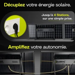 PLAY Max, Panneau solaire 450W bifacial avec batterie hybride & modulaire 700Wh, Station solaire livrée assemblée-Sunology
