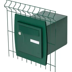 Support grillage rigide & palissade Vert mat sablé RAL 6005MS^Renz Discount