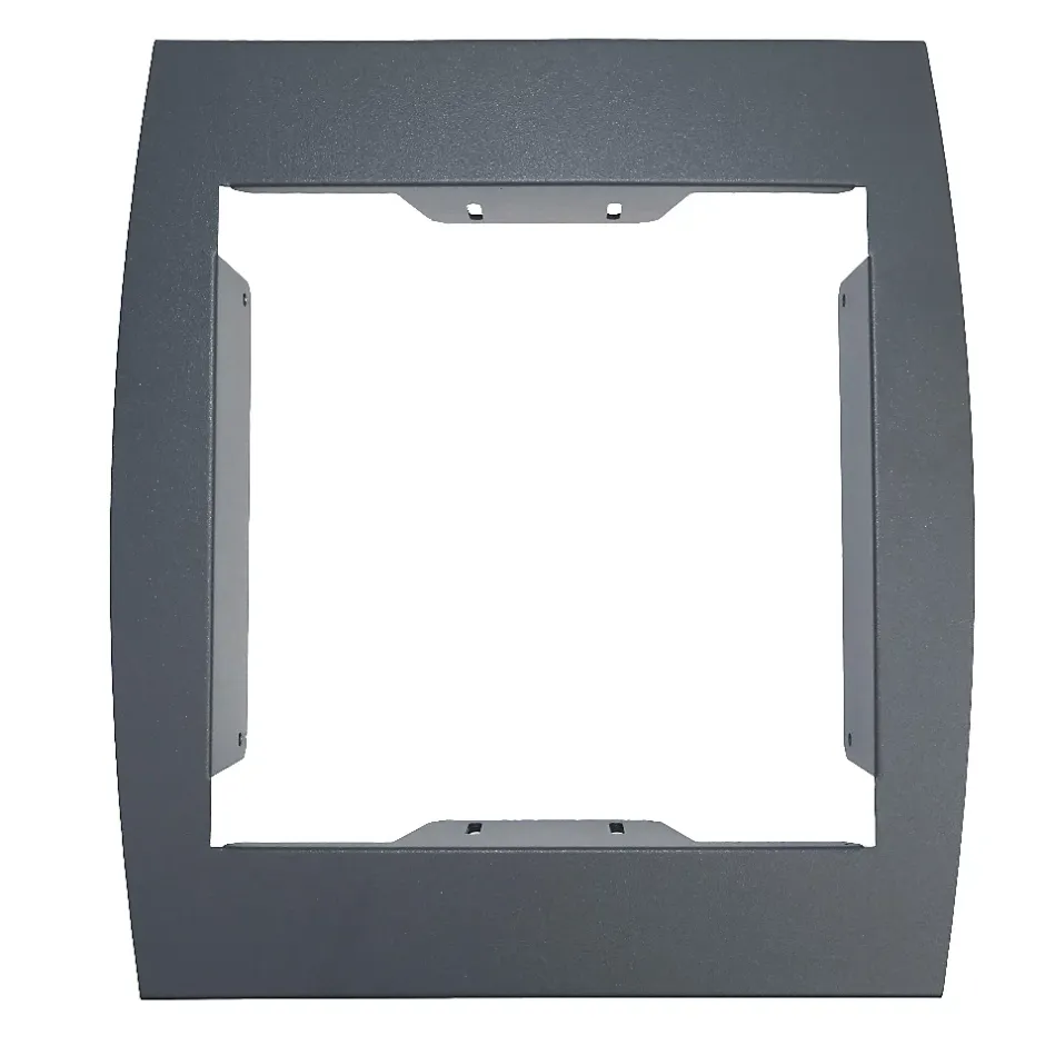 Support grillage rigide & palissade Gris anthr. mat sablé RAL 7016MS^Renz New