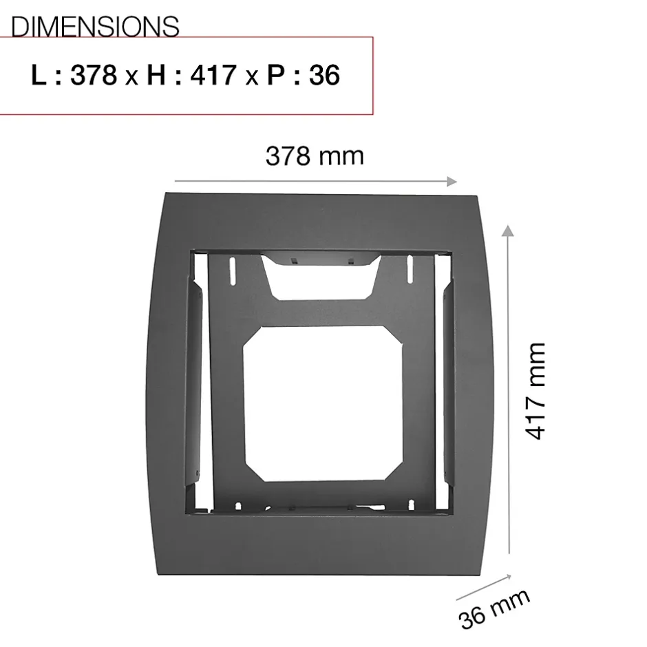 Support grillage rigide & palissade Gris anthr. mat sablé RAL 7016MS^Renz New