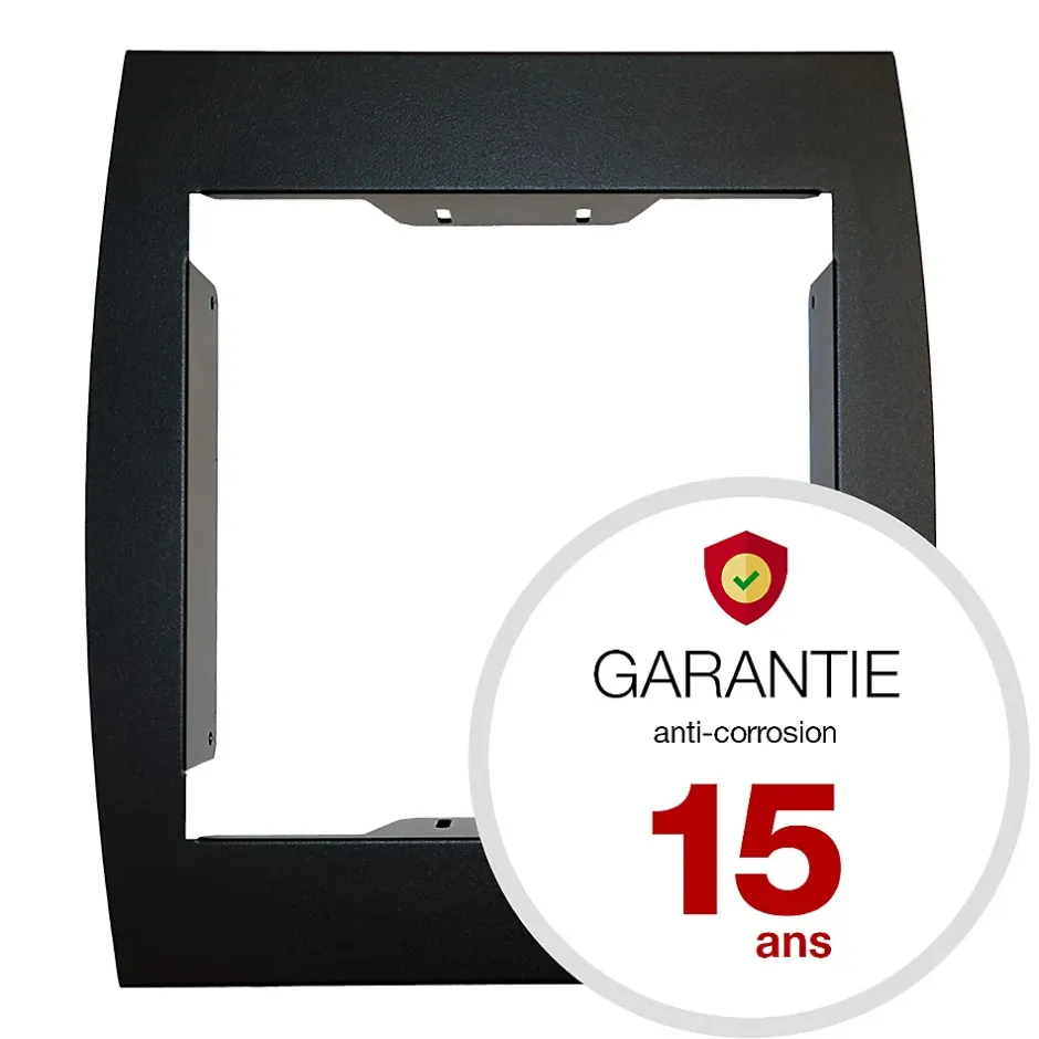 Support grillage rigide & palissade Noir mat sablé RAL 9005MS^Renz Outlet
