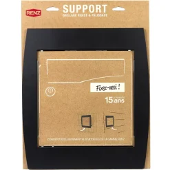 Support grillage rigide & palissade Noir mat sablé RAL 9005MS^Renz Outlet
