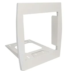 Support grillage rigide & palissade Blanc crème mat sablé RAL 9010MS-Renz Hot