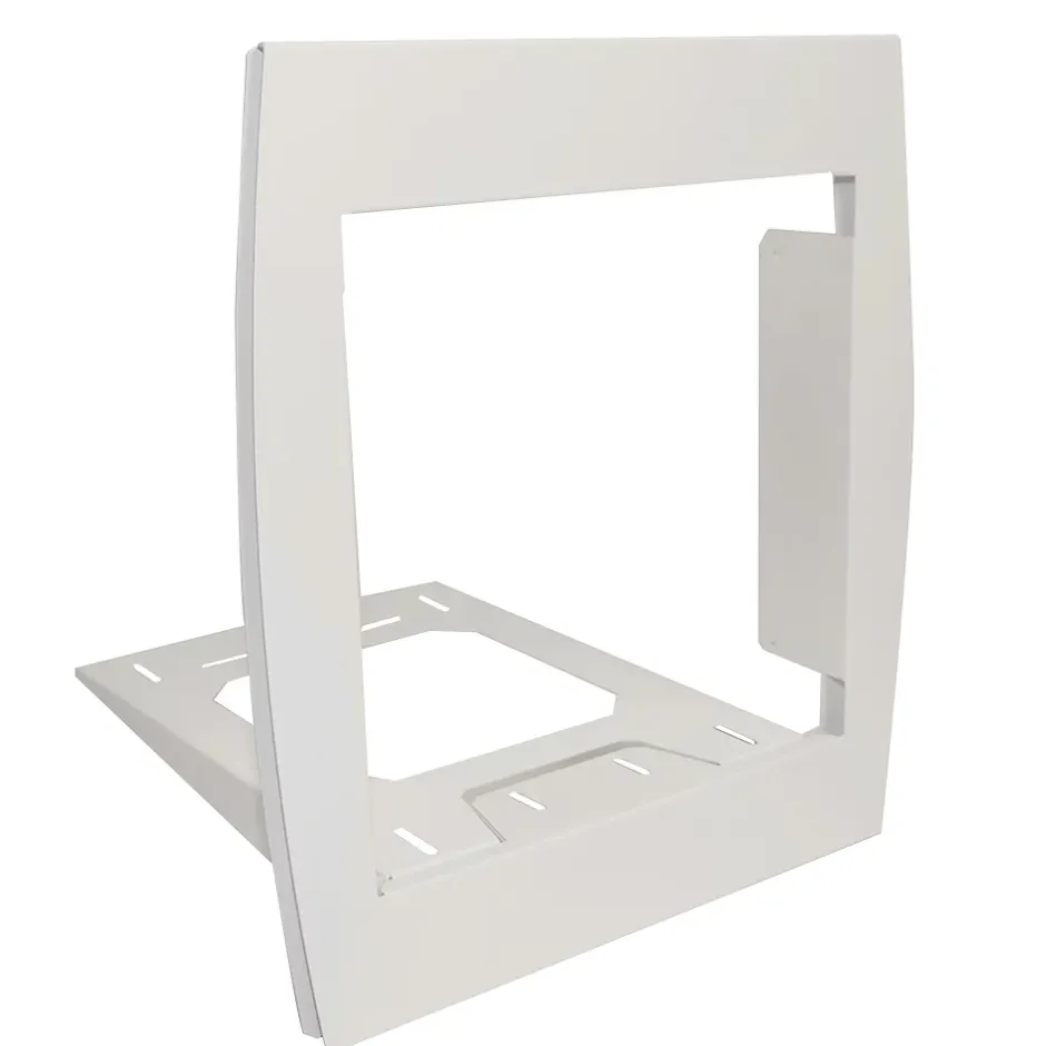 Support grillage rigide & palissade Blanc crème mat sablé RAL 9010MS-Renz Hot